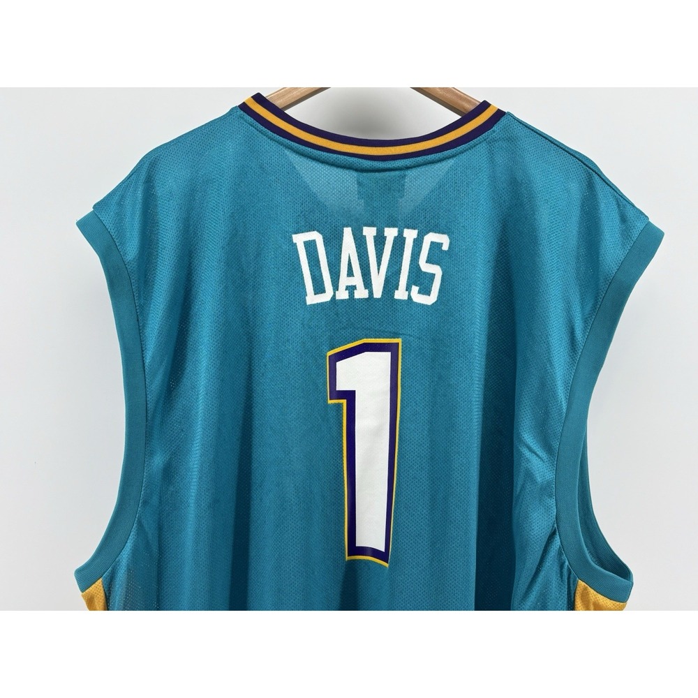 New Orleans Hornets Reebok Jersey Mens Blue Team Apparel Baron Davis STAIN XXL